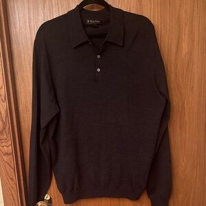 Brooks Brothers charcoal Polo Sweater